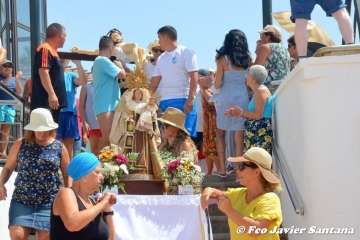Misa y procesión terrestre-marítima de la playa de Ojos de Garza (Foto TA)